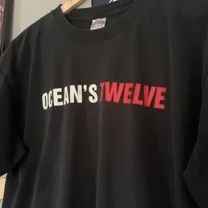 トップス 00s Oceans twelve vintage movie tee L Vintage OCEANS TWELVE movie tee action